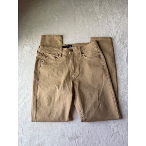 Aeropostale Denim - Aeropostale Womens High Rise Jegging Tan Khaki Pants Size 8 Reg Stretch Skinny
